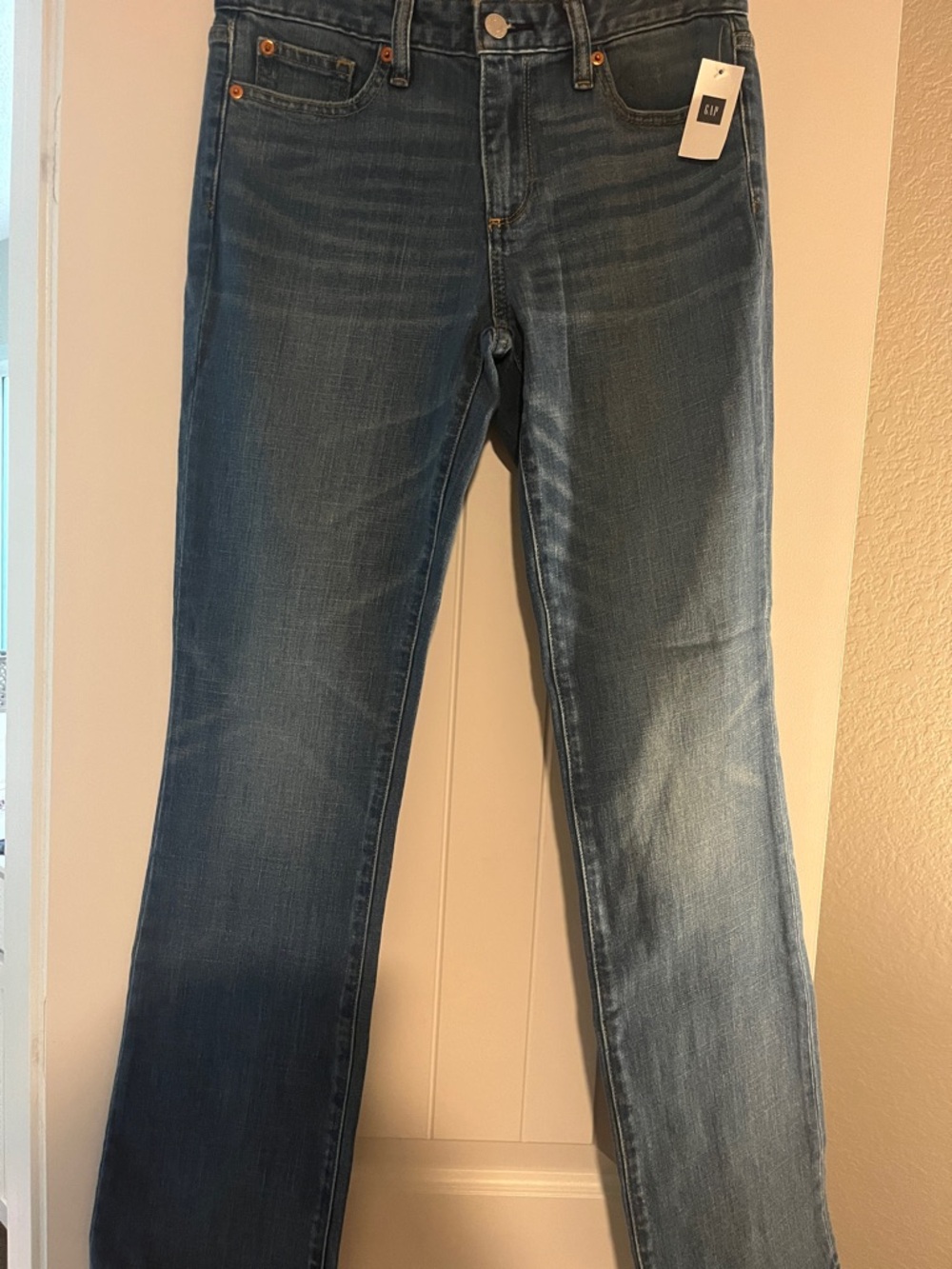 GAP Medium Blue Straight-Leg Jeans